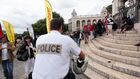 Policeman Crashes on the Downtown Montmartre