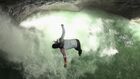 Red Bull Cliff Diving Exhibition 2012 Slovenia - Cliff Diving Off A Waterfall