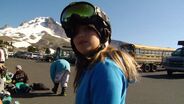 Alexis Roland Snowboarding at Mt Hood