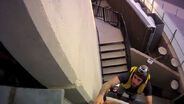 BASE jumping from the elevator of Hotel Bali from Benidorm