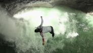 Red Bull Cliff Diving Exhibition 2012 Slovenia - Cliff Diving Off A Waterfall