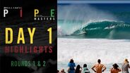 2012 Billabong Pipe Masters - Day 1 Highlights