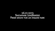 Snowpark Lenzerheide - Fresh Snow, Freeski and an insane park - 26.01.2013