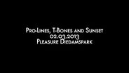 Pleasure Diedamspark: Pro-Lines, T-Bones and Sunset Snowboarding - 02-03-2013