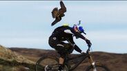 Gee Atherton gets hunted by a Peregrine Falcon
