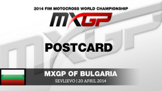 MXGP of Bulgaria 2014 Postcard 2014 - Motocross MXGP of Bulgaria 2014 Postcard 2014 - Motocross