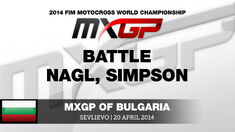 MXGP of Bulgaria 2014 Max Nagl battling with Shaun Simpson - Motocross MXGP of Bulgaria 2014 Max Nagl battling with Shaun Simpson - Motocross