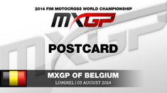 MXGP of Belgium 2014 Postcard - Motocross MXGP of Belgium 2014 Postcard - Motocross
