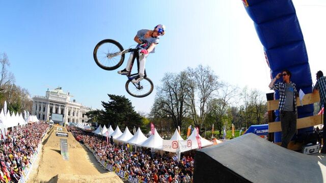 In 2012, the seventh edition of the VIENNA AIR KING will again be the ARGUS BIKE FESTIVAL's absolute highlight as well as the kick-off event of the Freeride Mountain Bike World Tour. Beside its status as a high-caliber European get-together of the best dirt jumpers worldwide, the VIENNA AIR KING always has been and still remains a huge opportunity for new talents. For more info visit: www.vienna-air-king.at