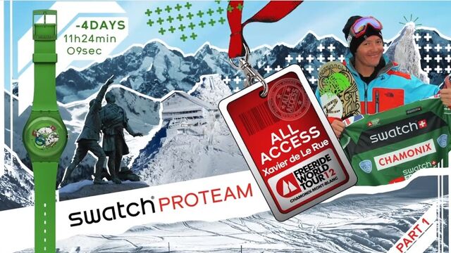 See the interesting, hectic, dramatic and glorious life "behind the scenes" of a Proteam athlete.
The "All Access" series takes you a step beyond the ordinary you usually get to see.
We followed Xavier De le Rue on his way from minute one to departure at the
Swatch Freeride World Tour stop number two in Chamonix / FRA.
Part 1 of 2!